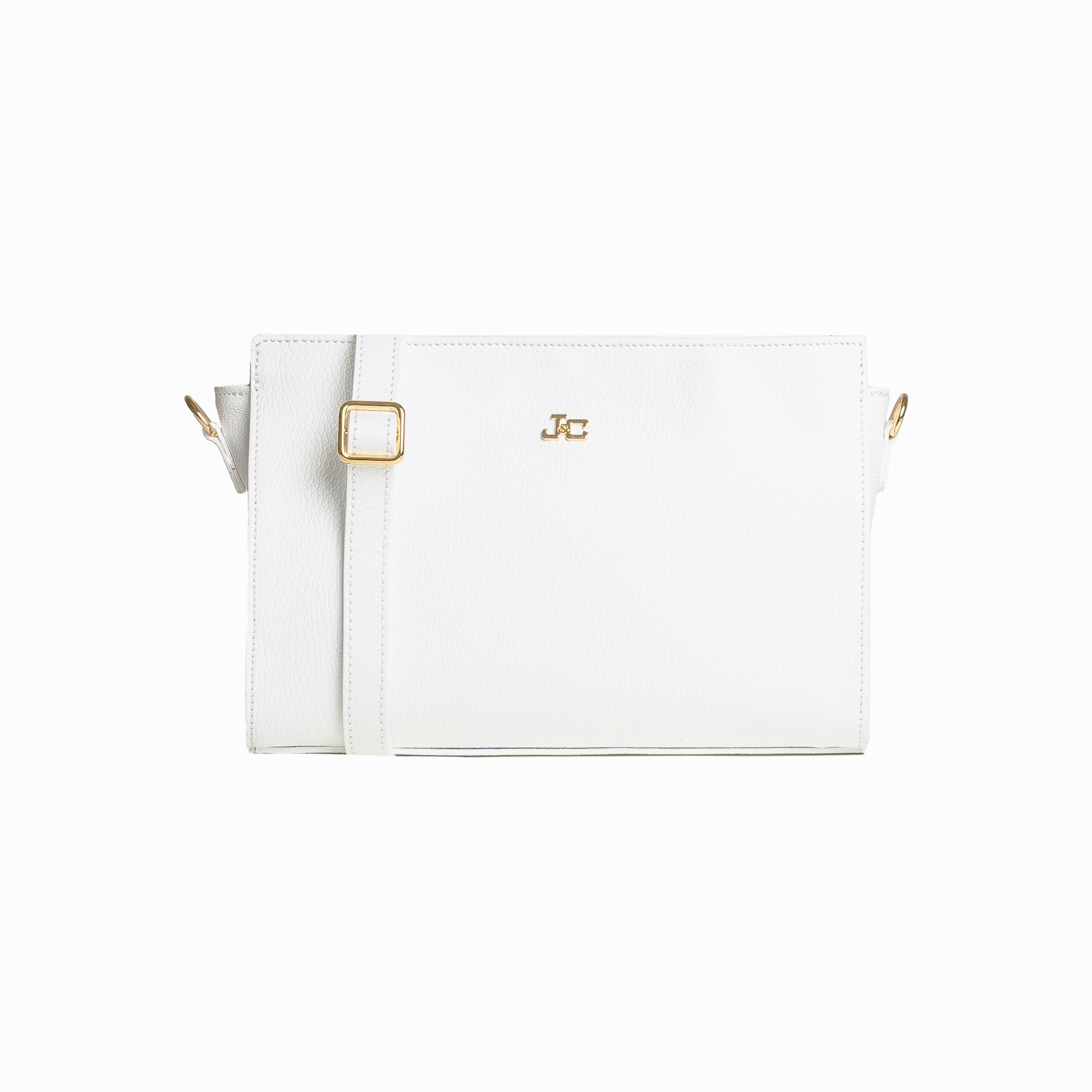 Betty | Borsa a Tracolla in Vera Pelle | Bianco | Realizzata a Mano a Firenze