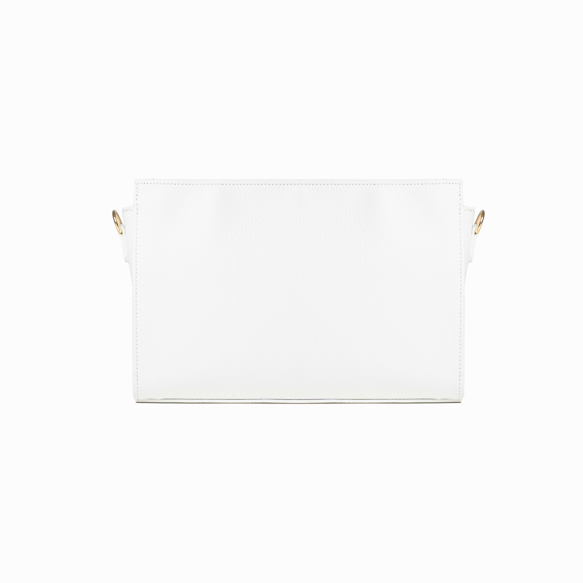 Betty | Borsa a Tracolla in Vera Pelle | Bianco | Realizzata a Mano a Firenze