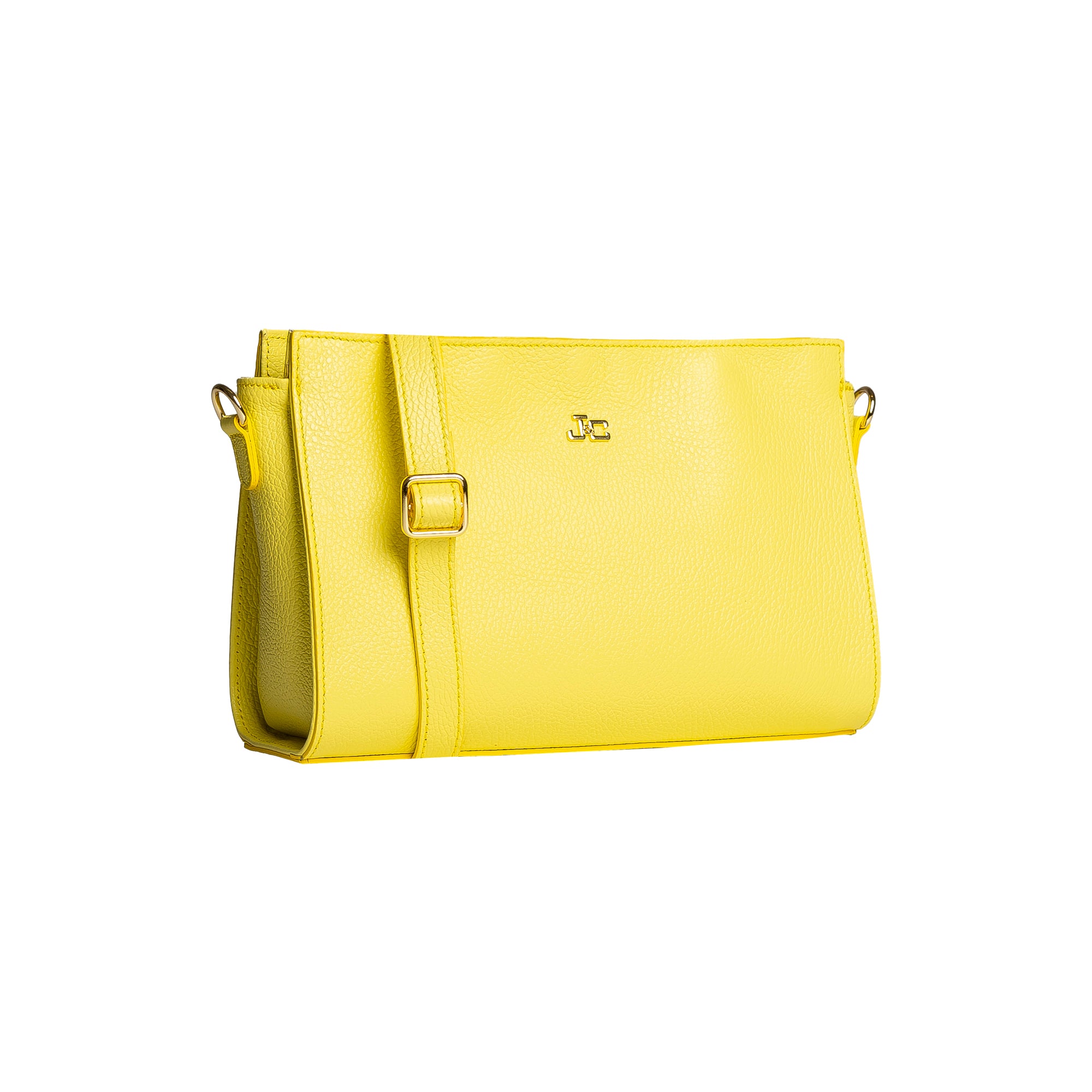 Betty | Borsa a Tracolla in Vera Pelle | Giallo | Realizzata a Mano a Firenze