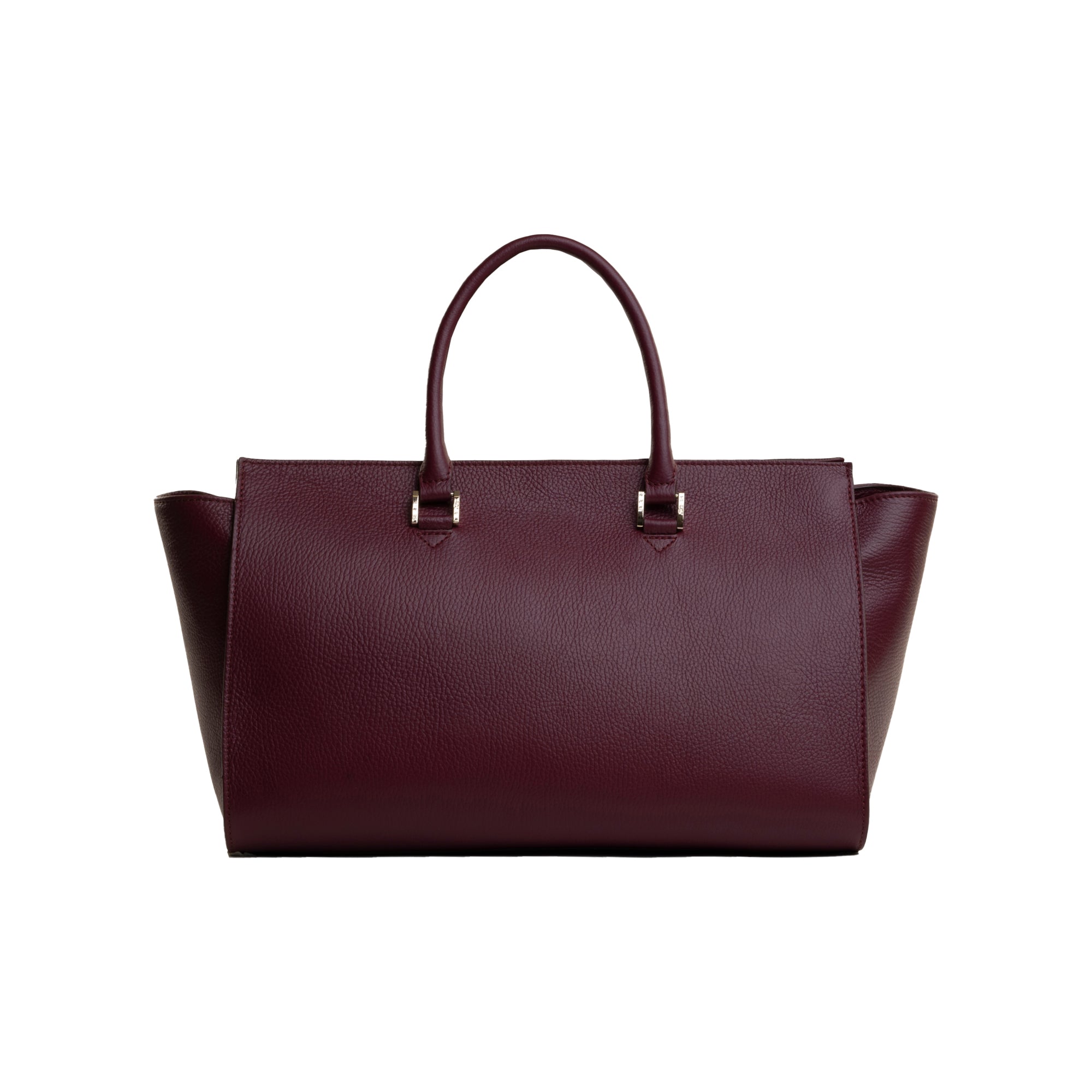 Katy Classic | Borsa Shopper in Vera Pelle | Bordeaux | Realizzata a Mano a Firenze