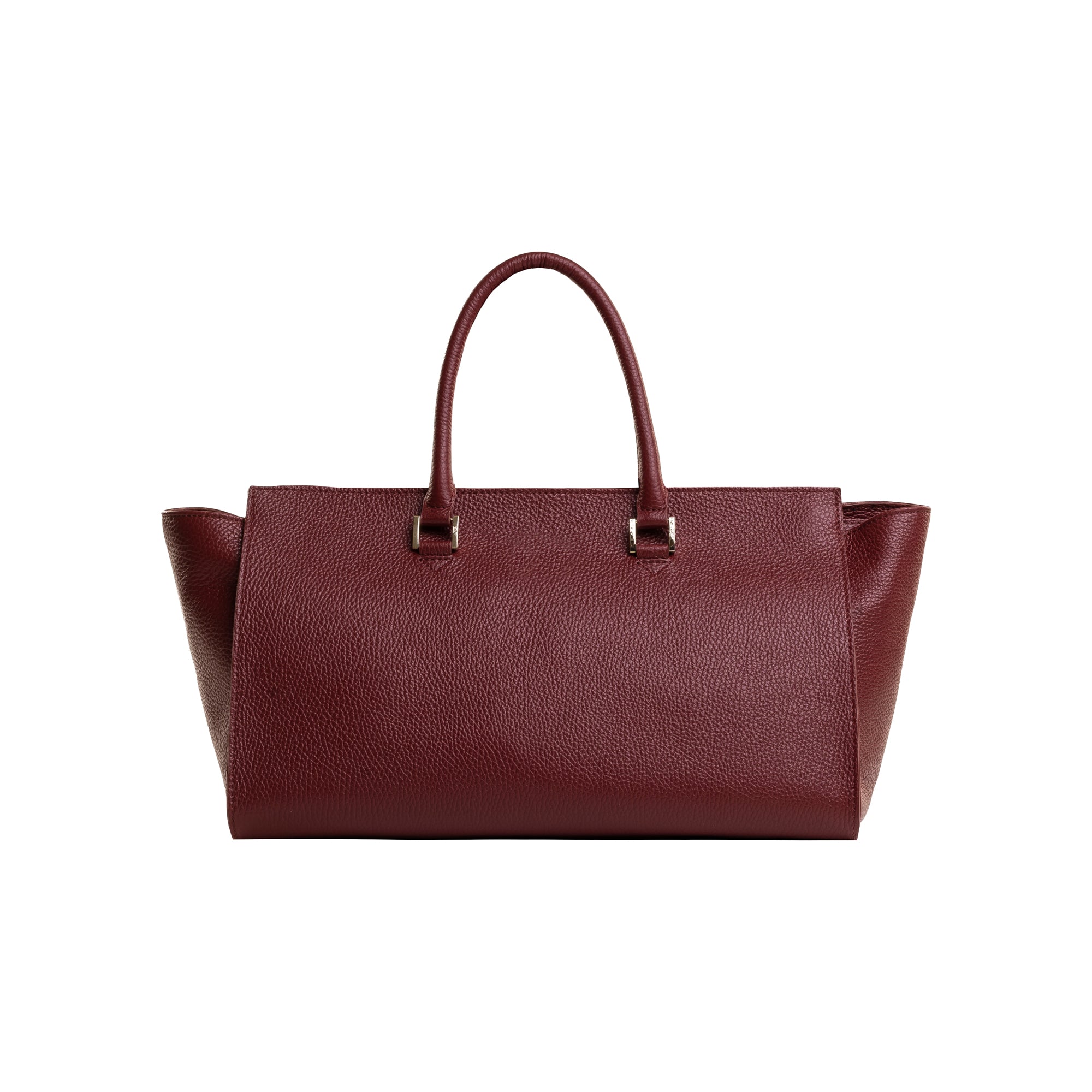 Katy Classic | Borsa Shopper in Vera Pelle | Rosso | Realizzata a Mano a Firenze